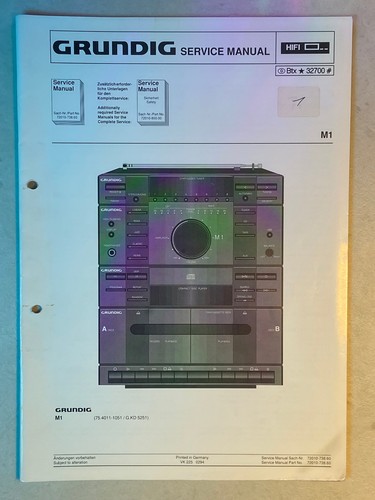 Grundig service manual für - grundig,