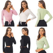 Damen Bolero Strickjacke Jäckchen Shrug Tops Ballettjacke Schulterjacke Oberteil