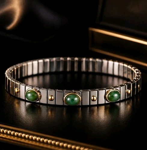 Nomination armband acero oro - y,