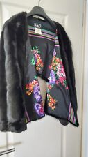 Pelz Echtfell Jacke Bolero Dolce&Gabbana Schwarz Größe 36