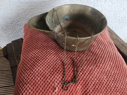 Alte messing waagschale - messing,