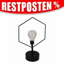 Tischlampe schwarz eckig