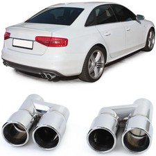 Edelstahl Doppelendrohre 76mm