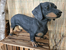 Dackel stehend, schwarz Figur