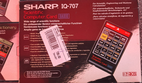 Sharp 707 inkl ic card - iq-707, inkl.