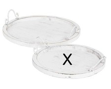 Deko Tablett rund D33xH2cm