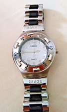 148g. schwere Armbanduhr IMAGE,  Leuchtzeiger, Sekundenzeiger, Drehlünette