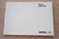 Opel radio anleitung cdr500 - opel,