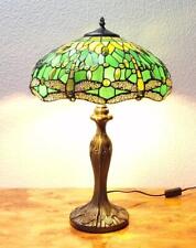 Tiffany Dragonfly Tischleuchte Schreibtischlampe Ø 40cm grün Tischlampe  m38