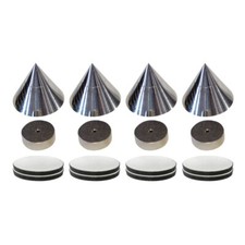 Dynavox Antivibrationsfüße (Spike) für Lautsprecher/-HiFi Geräte, 4er-Set Chrom