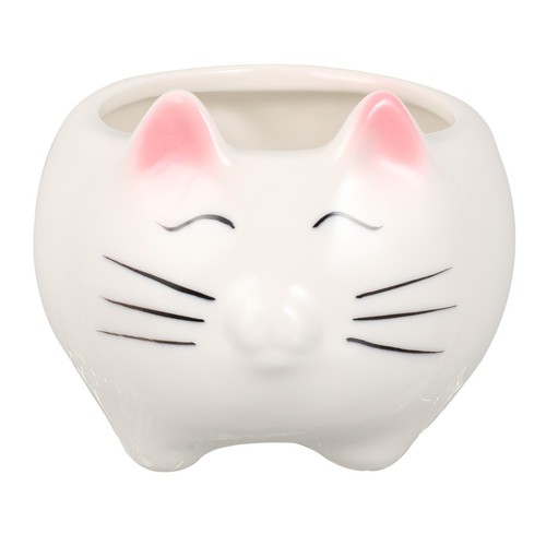 Ceramic flower pot white for - ceramic,