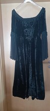 Mittelalterkleid Samtkleid Gothic schwarz,Spitze Gr.S