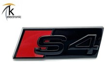 AUDI S4 8K B8 Emblem | schwarz glänzend rote Raute vorne Kühlergrill