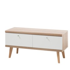 Retro TV-Lowboard weiß matt