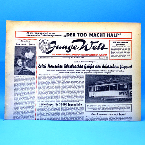Junge welt 1954 - junge, 25.03.1954