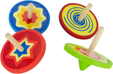 Holz - Bunte Holzkreisel -