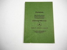 MB-Trac Unimog Preisliste 161