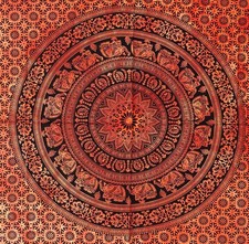 Orange Elefant Mandala