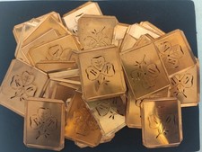 Lot Monogramm Aussteuer Schablone Wäsche Stickerei Initialen Kleeblatt