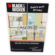 Black And Decker Broschüre Laser Selbstnivellierend Laserplus Werkzeug Vintage