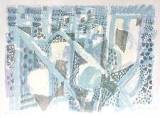 Eduard Bargheer (1901-1979), sign. Farblithographie, "Häuser und Gärten am Meer"