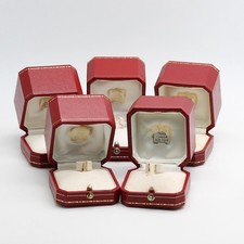 5 Cartier Ringboxen gebraucht ohne Umkarton