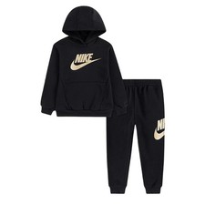 Nike Trainingsanzug für Mädchen Club Fleece Schwarz