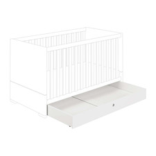 PAIDI Bettkasten für Babybetten in Kreideweiß – Stauraum für Kinderzimmer - Gut