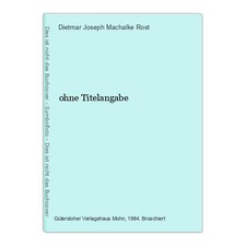Joseph machalke rost dietmar - machalke, dietmar:
