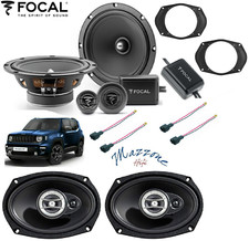 Set 6 Lautsprecher Jeep Renegade Focal ASE-165 RCX-690 Klemm Halter VA / Conn