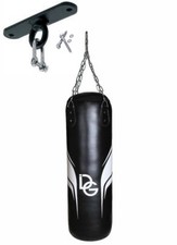 Deba® Boxsack aus Rindsleder Cowhide Sandsack mit Stahlkette Boxsackhalterung DE