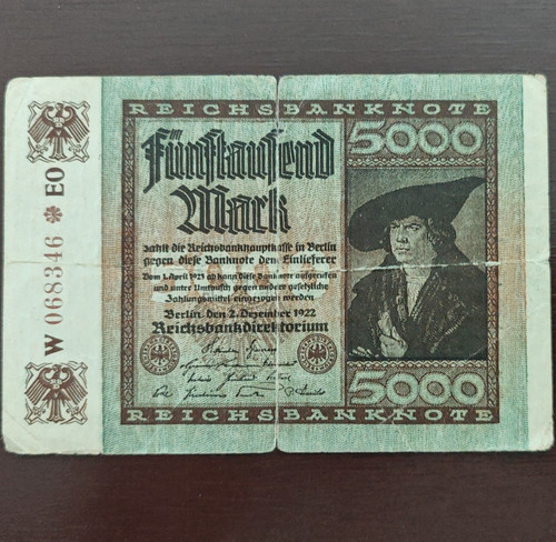 Reichsbanknote milliarden - reichsbanknote, 5