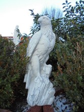 Adler, Gartenfigur, Steinguss, H 52 cm, Vögel, Gartendeko, Skulptur, Steinfigur