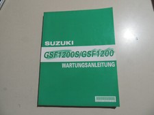 Werkstatthandbuch  Suzuki GSF 1200 / S  Bandit K1 WVA9 Modelljahr 2001