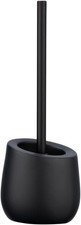 WENKO WC-Garnitur Badi Keramik Silikonborsten Randreiniger Schwarz 38x13cm
