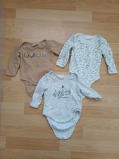 Ergee Baby Jungen Body Einteiler Langarm - 3 Stück - Größe 74