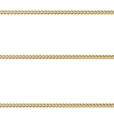 Juwelier Flach Panzer Kette Stärke 1 mm aus Echt Gold 333 8 Kt Gelbgold Neu