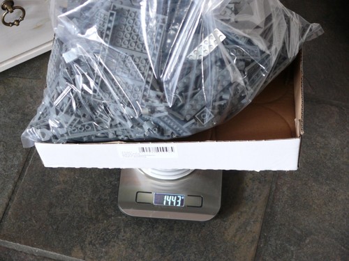 Lego 1400g dunkelgrau steine - 1400g,