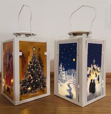 Set 2 Windlicht Weiß 1 x