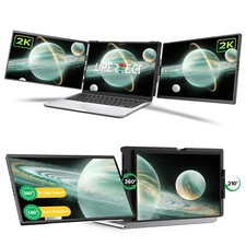 UPERFECT 14 Zoll 2K Dual Portable Monitor Tragbarer Bildschirm Für PC Computer 