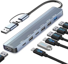 USB C Hub 7 in 1 USB 3.0
