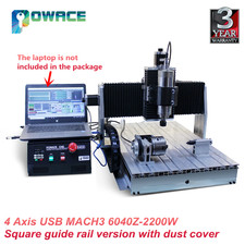4-Achsen 6040 2.2KW USB Mach3 Fräsmaschine Schneiden Graviermaschine CNC Router