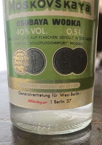 Moskovskaya russischer wodka - moskovskaya,