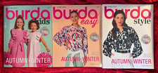 3x Burda Schnittmuster Kataloge Herbst Winter 2024 Basteln Ideen