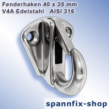 Fenderhaken Edelstahl Niro