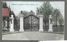 Alte Postkarte Eingang zu