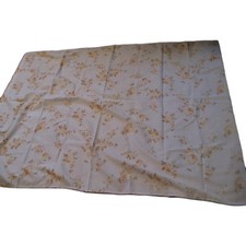 Stoffrest beige Blumen in gelb