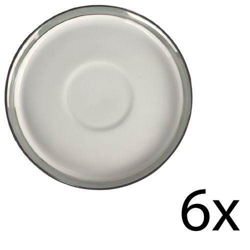 6er set untertasse - 6er,