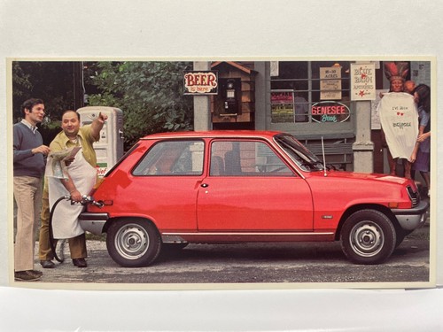 Renault car postkarte - renault,