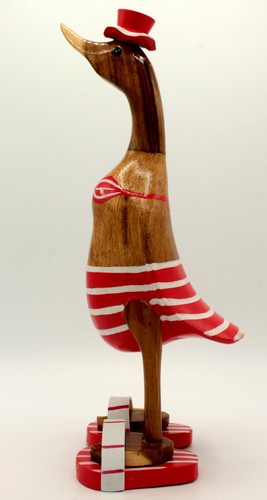 Ente aus holz mit - aus,
